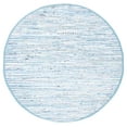 thumbnail image 1 of SAFAVIEH Rag Skylar Striped Cotton Area Rug, Light Blue/Multi, 6' x 6' Round, 1 of 11