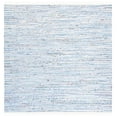 thumbnail image 1 of SAFAVIEH Rag Skylar Striped Cotton Area Rug, Light Blue/Multi, 6' x 6' Square, 1 of 6