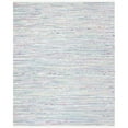 thumbnail image 1 of SAFAVIEH Rag Skylar Striped Cotton Area Rug, Light Green/Multi, 4' x 6', 1 of 10