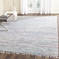 thumbnail image 1 of SAFAVIEH Rag Skylar Striped Cotton Area Rug, Light Green/Multi, 5' x 7', 1 of 7