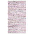 thumbnail image 1 of SAFAVIEH Rag Skylar Striped Cotton Area Rug, Light Pink/Multi, 2'3" x 3'9", 1 of 12