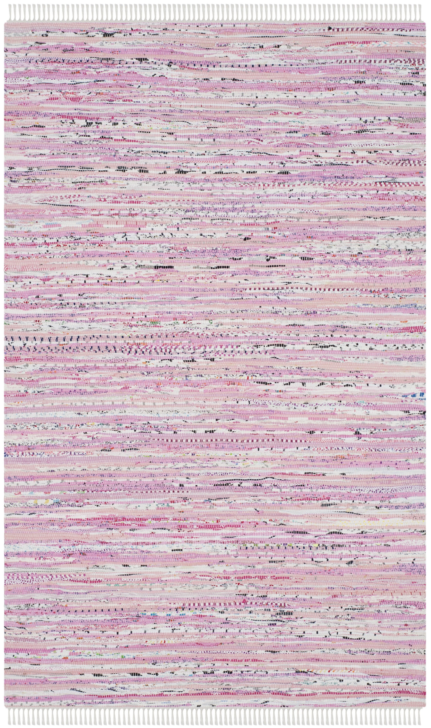 Free Shipping! SAFAVIEH Rag Skylar Striped Cotton Area Rug, Light Pink ...
