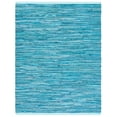 thumbnail image 1 of SAFAVIEH Rag Skylar Striped Cotton Area Rug, Turquoise/Multi, 8' x 10', 1 of 9