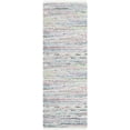 thumbnail image 1 of SAFAVIEH Rag Skylar Striped Cotton Runner Rug, Light Green/Multi, 2'3" x 7', 1 of 12