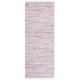 thumbnail image 1 of SAFAVIEH Rag Skylar Striped Cotton Runner Rug, Light Pink/Multi, 2'3" x 7', 1 of 9