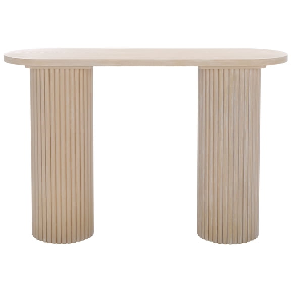 SAFAVIEH Raicha Modern Wood Console Table, Bleached White