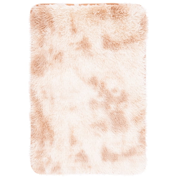 SAFAVIEH Rainbow Jaki Abstract Shag Area Rug, Beige, 2'3" x 4'