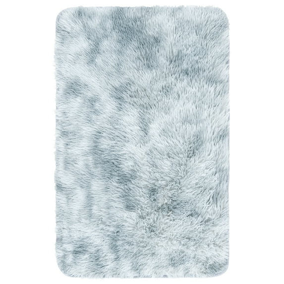 SAFAVIEH Rainbow Jaki Abstract Shag Area Rug, Light Gray, 2'3" x 4'