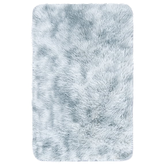 SAFAVIEH Rainbow Jaki Abstract Shag Area Rug, Light Gray, 3' x 5'