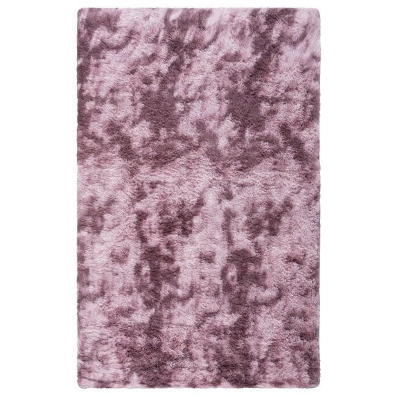SAFAVIEH Rainbow Jaki Abstract Shag Area Rug, Purple, 5' x 7'