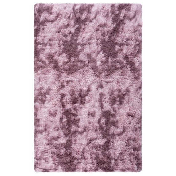 SAFAVIEH Rainbow Jaki Abstract Shag Area Rug, Purple, 6' x 9'