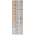 thumbnail image 1 of SAFAVIEH Rainbow Jamel Abstract Indoor/Outdoor Runner Rug, Blue/Gold, 2'6" x 8', 1 of 6