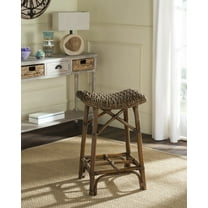 SAFAVIEH Ramiro Wicker Bar Stool Brown