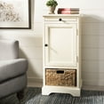 thumbnail image 1 of SAFAVIEH Raven Tall Storage Unit Distressed Cream, 1 of 7