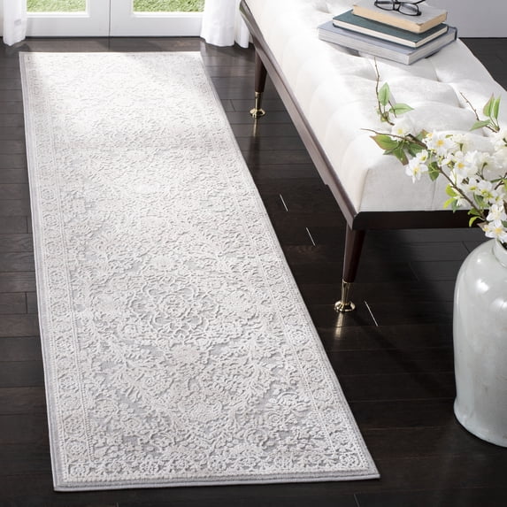 Safavieh Reflection Alayna Oriental Runner Rug, Light Gray/Cream, 2'3" x 10'