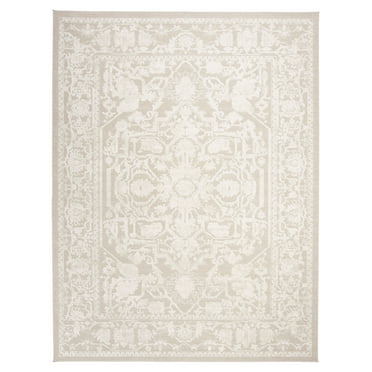 SAFAVIEH Reflection Christy Floral Bordered Area Rug, Cream/Ivory, 8' x 10'