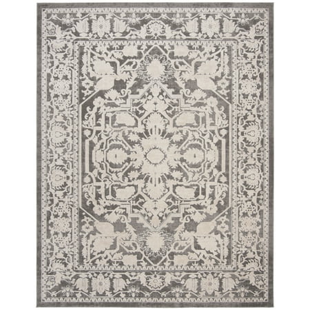 SAFAVIEH Reflection Christy Oriental Area Rug, Dark Grey/Cream, 9' x 12'