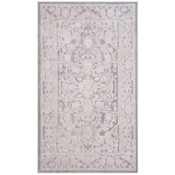 SAFAVIEH Reflection Christy Oriental Area Rug, Light Grey/Cream, 2'3" x 3'