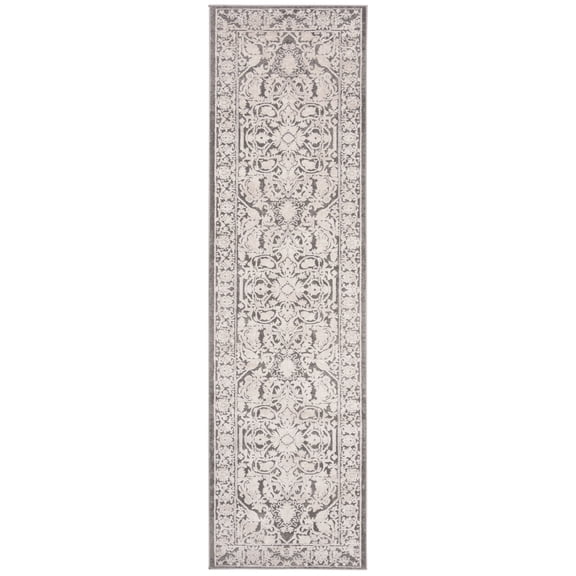 SAFAVIEH Reflection Christy Oriental Runner Rug, Dark Grey/Cream, 2'3" x 6'
