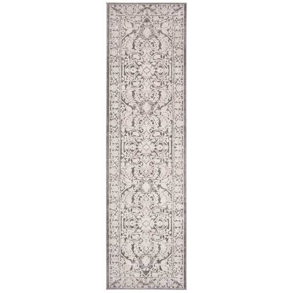 SAFAVIEH Reflection Christy Oriental Runner Rug, Dark Grey/Cream, 2'3" x 6'