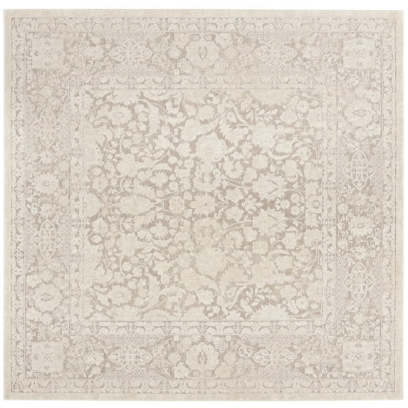 SAFAVIEH Reflection Dermot Traditional Area Rug, Beige/Cream, 3' x 3' Square