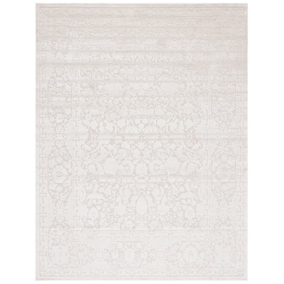 SAFAVIEH Reflection Dermot Traditional Area Rug, Cream/Ivory, 9' x 12'