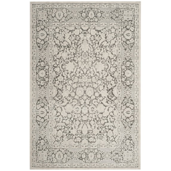 SAFAVIEH Reflection Dermot Traditional Area Rug, Dark Grey/Cream, 2'3" x 4'