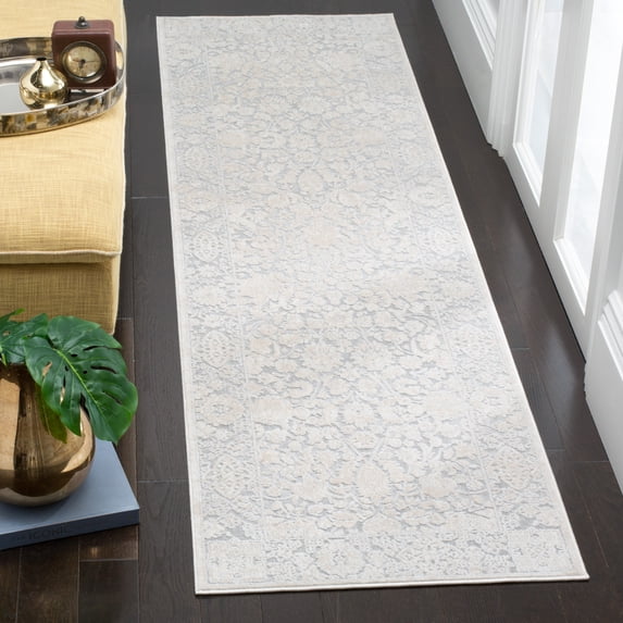 Safavieh Reflection Dermot Oriental Runner Rug, Light Gray/Cream, 2'3" x 14'