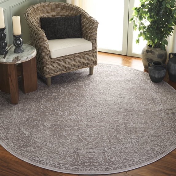 Safavieh Reflection Dolkar Oriental Area Rug, Beige/Cream, 11' x 11' Round