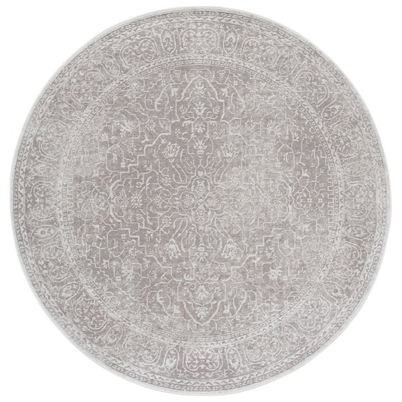 SAFAVIEH Reflection Dolkar Oriental Area Rug, Beige/Cream, 5' x 5' Round