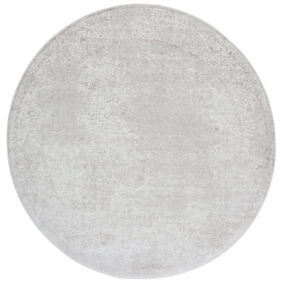 SAFAVIEH Reflection Dolkar Oriental Area Rug, Creme/Ivory, 6'7" x 6'7" Round
