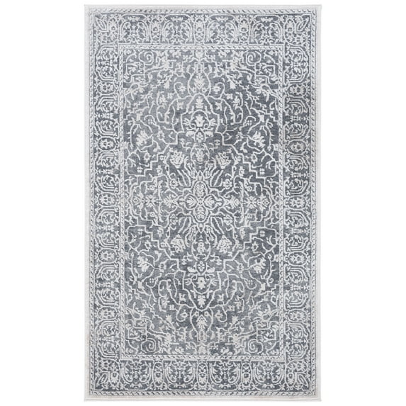 SAFAVIEH Reflection Dolkar Oriental Area Rug, Dark Grey/Cream, 3' x 5'