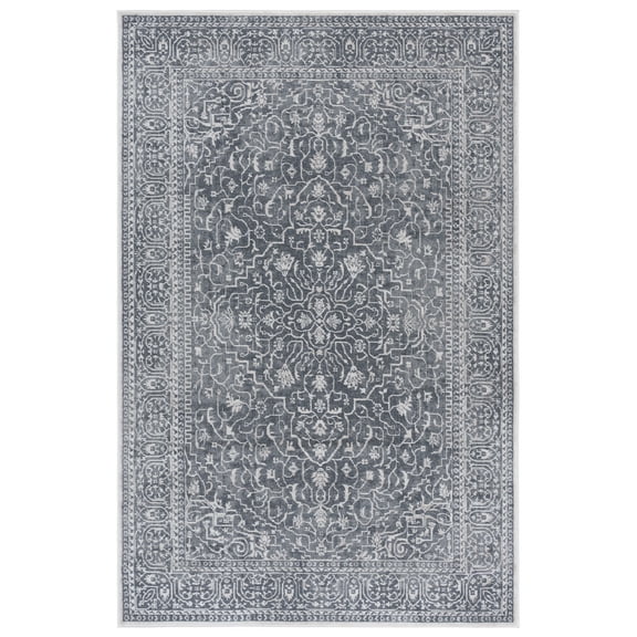 SAFAVIEH Reflection Dolkar Oriental Area Rug, Dark Grey/Cream, 5'1" x 7'6"