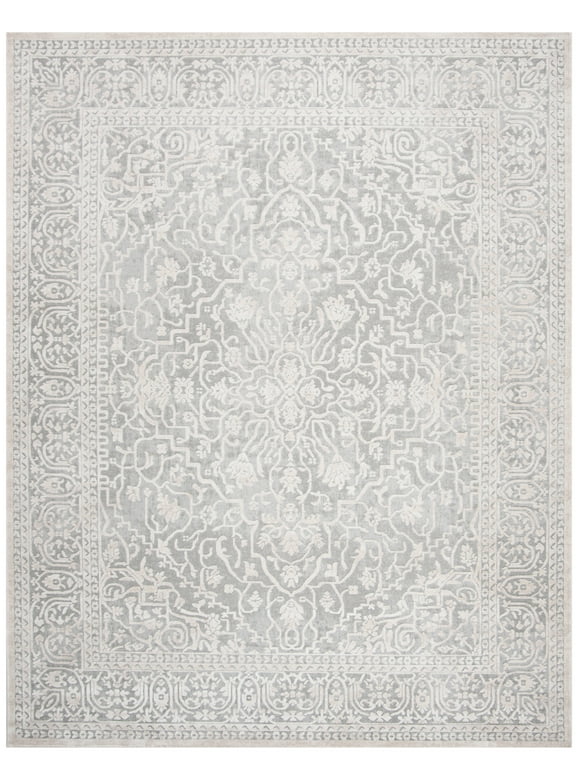 SAFAVIEH Reflection Dolkar Traditional Area Rug, Light Grey/Cream, 12' x 18'