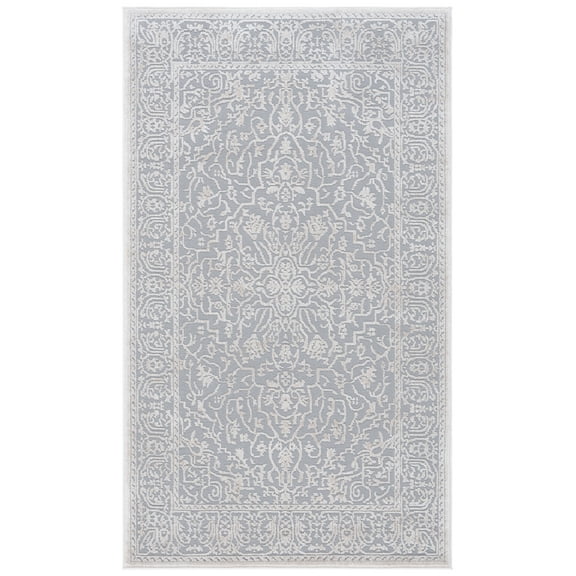 SAFAVIEH Reflection Dolkar Oriental Area Rug, Light Grey/Cream, 3' x 5'