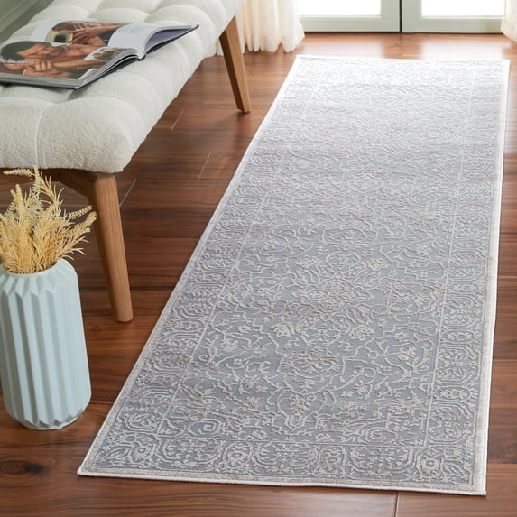 Safavieh Reflection Dolkar Oriental Runner Rug, Light Gray/Cream, 2'3" x 12'