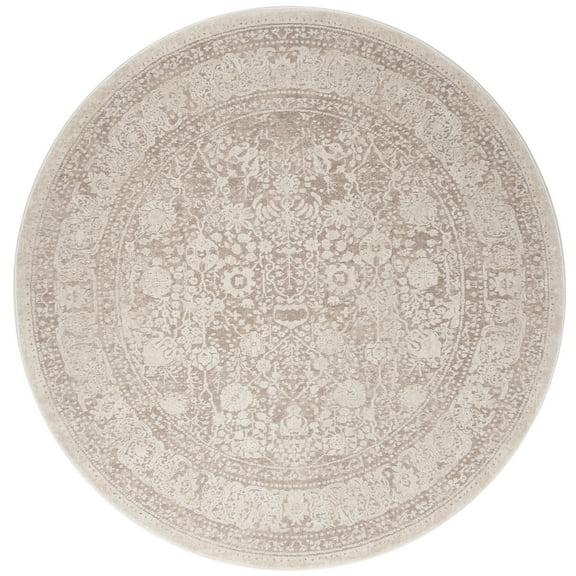 SAFAVIEH Reflection Lynna Traditional Area Rug, Beige/Cream, 10' x 10' Round