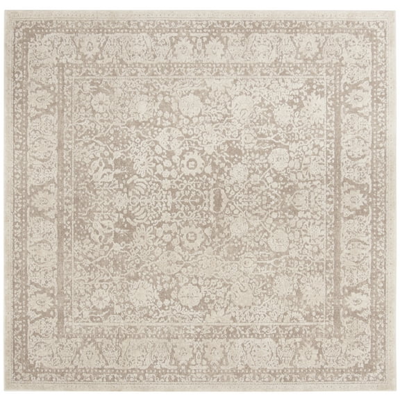 SAFAVIEH Reflection Lynna Traditional Area Rug, Beige/Cream, 3' x 3' Square
