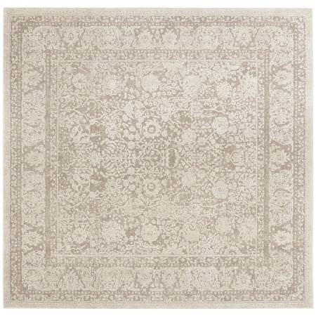 SAFAVIEH Reflection Lynna Traditional Area Rug, Beige/Cream, 8' x 8' Square
