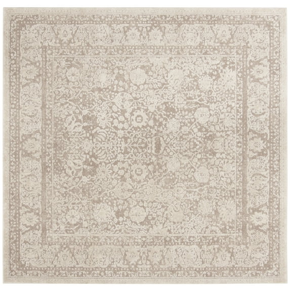 SAFAVIEH Reflection Lynna Traditional Area Rug, Beige/Cream, 8' x 8' Square