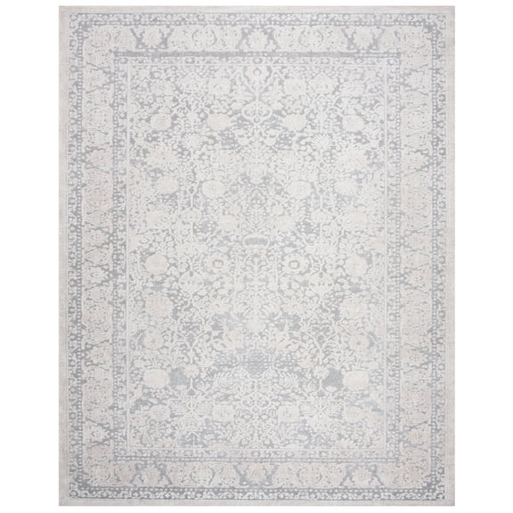 SAFAVIEH Reflection Lynna Traditional Area Rug, Light Grey/Cream, 11' x 15'