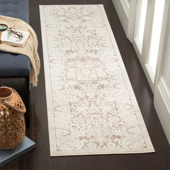 SAFAVIEH Reflection Lynna Traditional Runner Rug, Beige/Cream, 2'3" x 12'