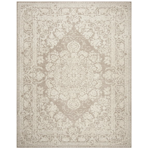 SAFAVIEH Reflection Sophia Traditional Area Rug, Beige/Cream, 9' x 12'