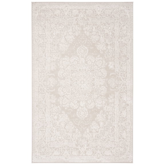 SAFAVIEH Reflection Sophia Traditional Area Rug, Cream/Ivory, 3' x 5'