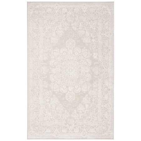 SAFAVIEH Reflection Sophia Traditional Area Rug, Cream/Ivory, 4' x 6'