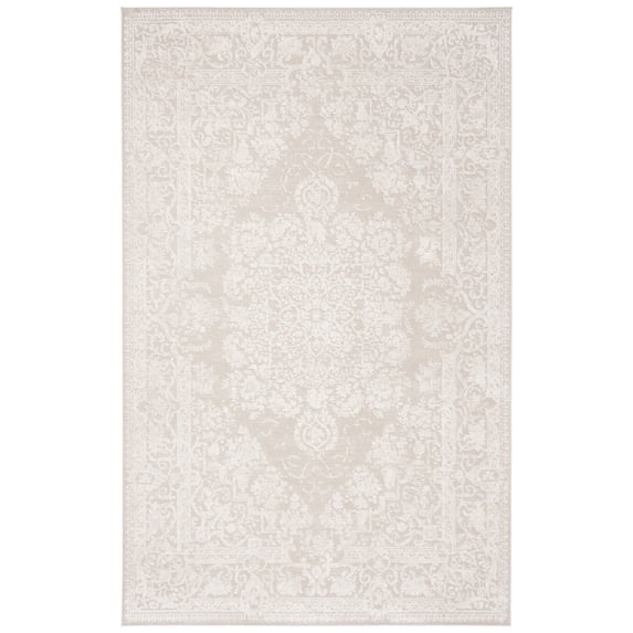 SAFAVIEH Reflection Sophia Traditional Area Rug, Cream/Ivory, 4' x 6'