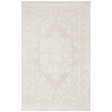 SAFAVIEH Reflection Sophia Traditional Area Rug, Cream/Ivory, 8' x 10'