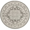 thumbnail image 1 of SAFAVIEH Reflection Sophia Traditional Area Rug, Dark Grey/Cream, 5' x 5' Round, 1 of 5