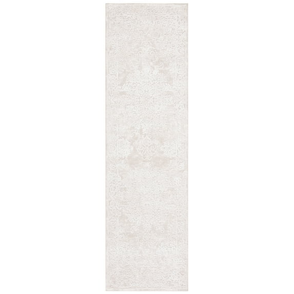 SAFAVIEH Reflection Sophia Traditional Runner Rug, Cream/Ivory, 2'3" x 12'