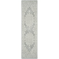 SAFAVIEH Reflection Sophia Traditional Runner Rug, Light Grey/Cream, 2'3" x 10'